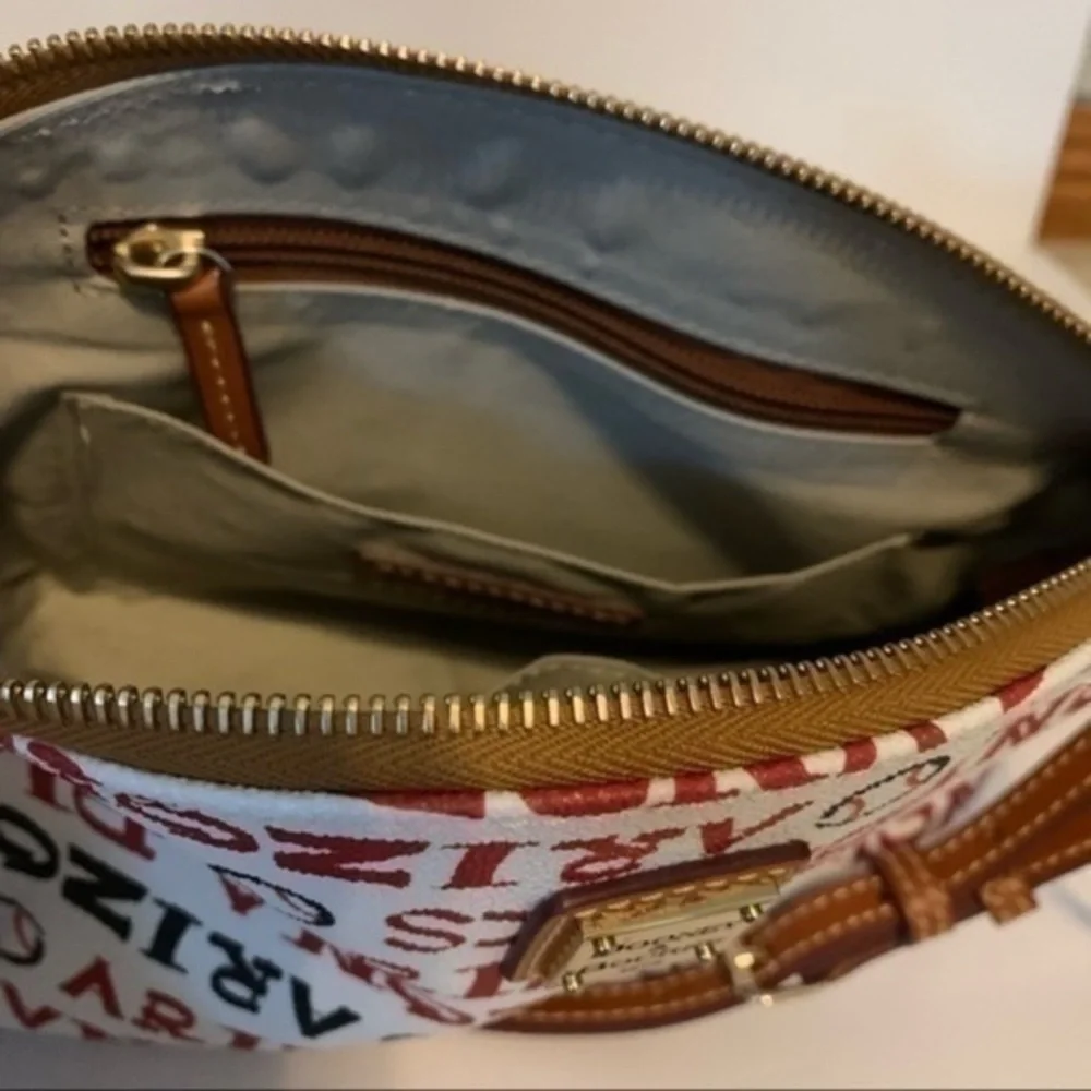 Dooney & Bourke White, Black and Brown Arizona Diamondbacks Crossbody Bag